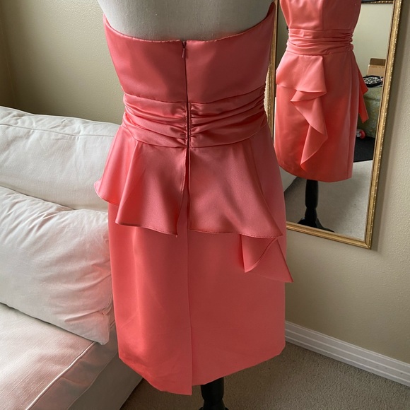 David’s Bridal Coral dress - Picture 2 of 3